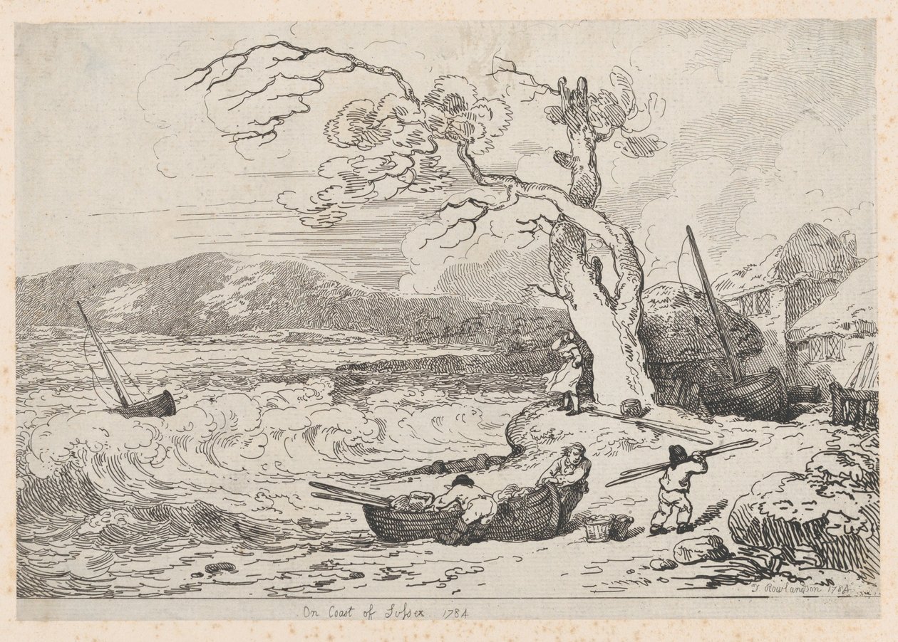 Sur la côte du Sussex, 1784-85 - Thomas Rowlandson