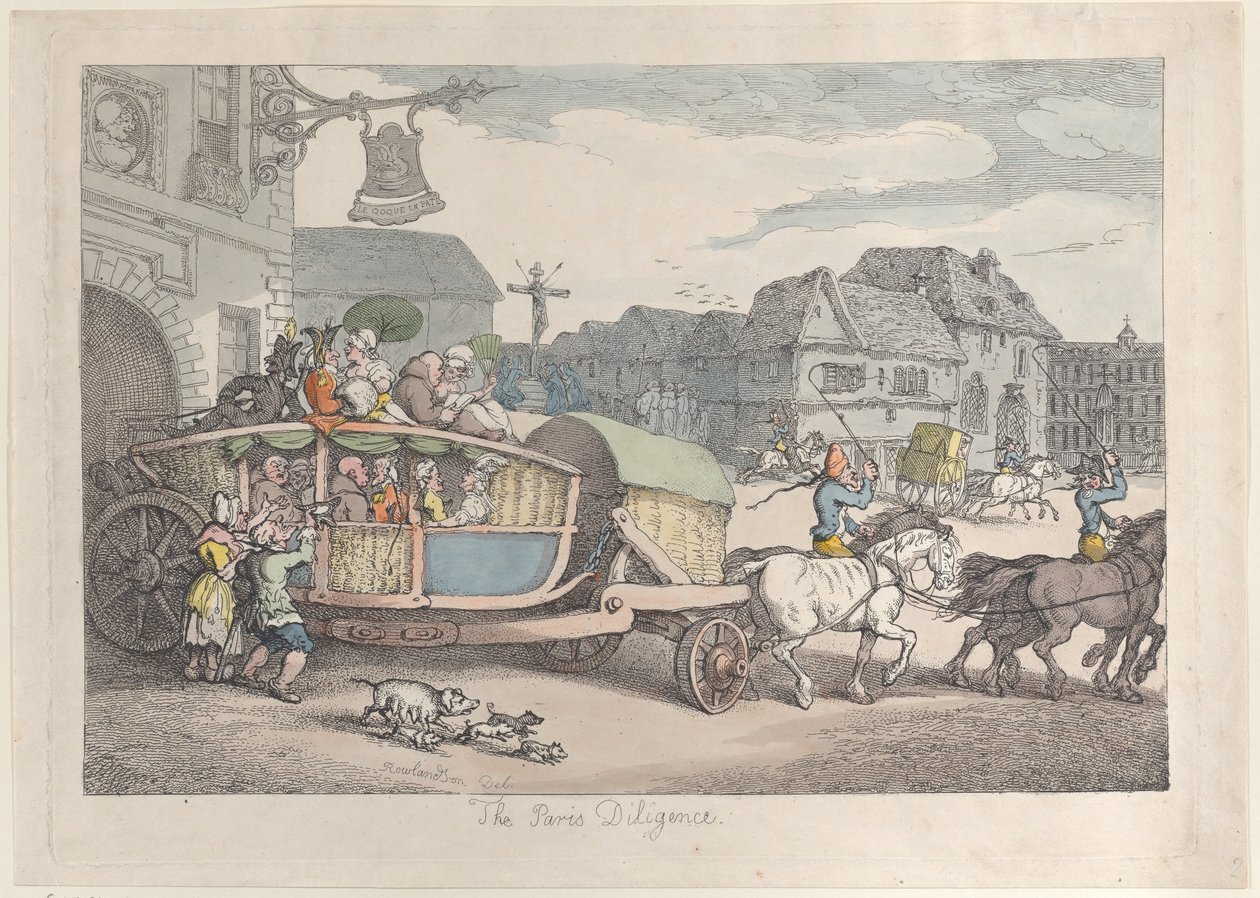 Diligence de Paris - Thomas Rowlandson