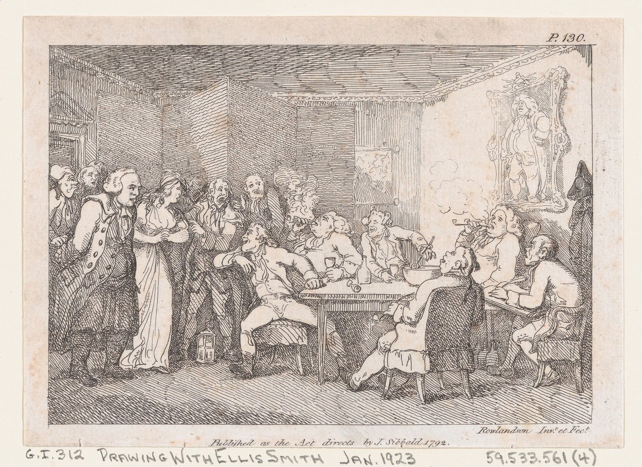 Parson Adams et Fanny examinés comme coupables devant le juge de campagne, des Aventures... - Thomas Rowlandson