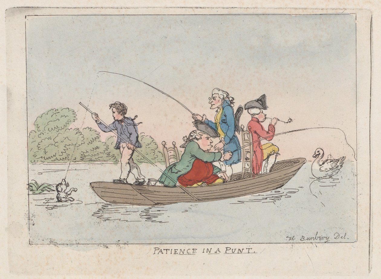Patience dans une barque, vers 1803 - Thomas Rowlandson