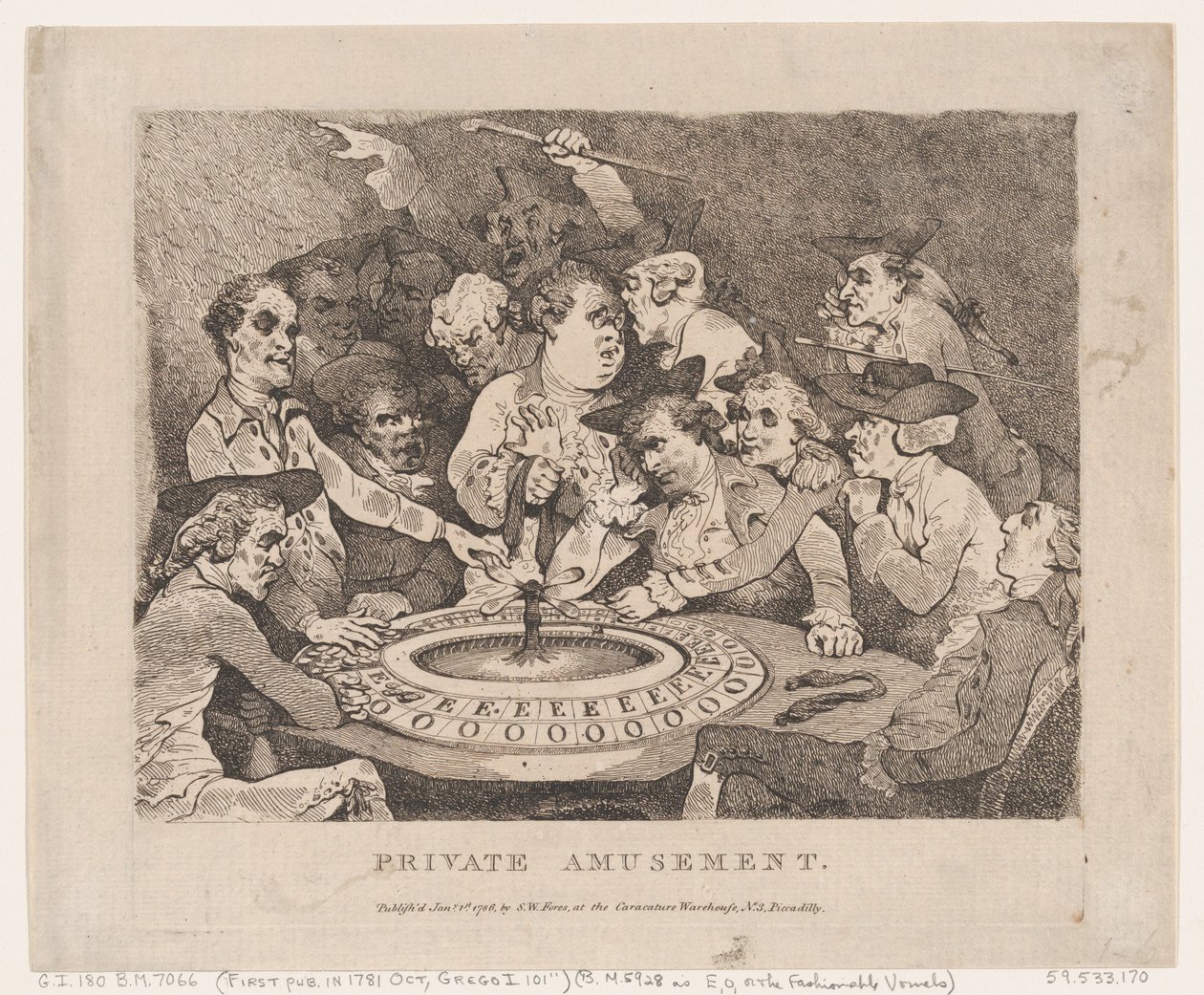 Divertissement privé, 1er janvier 1786 - Thomas Rowlandson