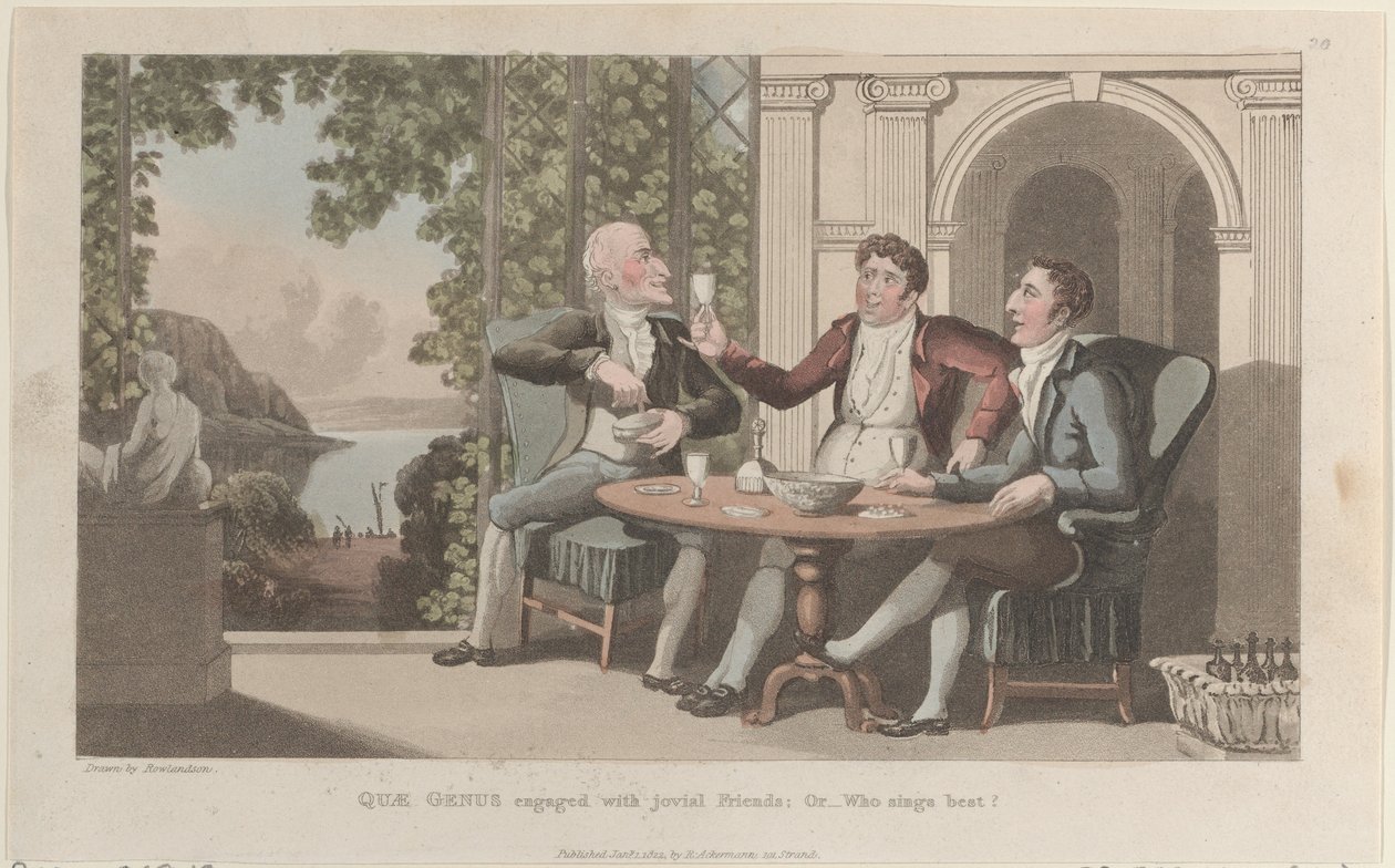 Quae Genus Engagé avec des Amis Joviaux, Ou-Qui Chante le Mieux, de L