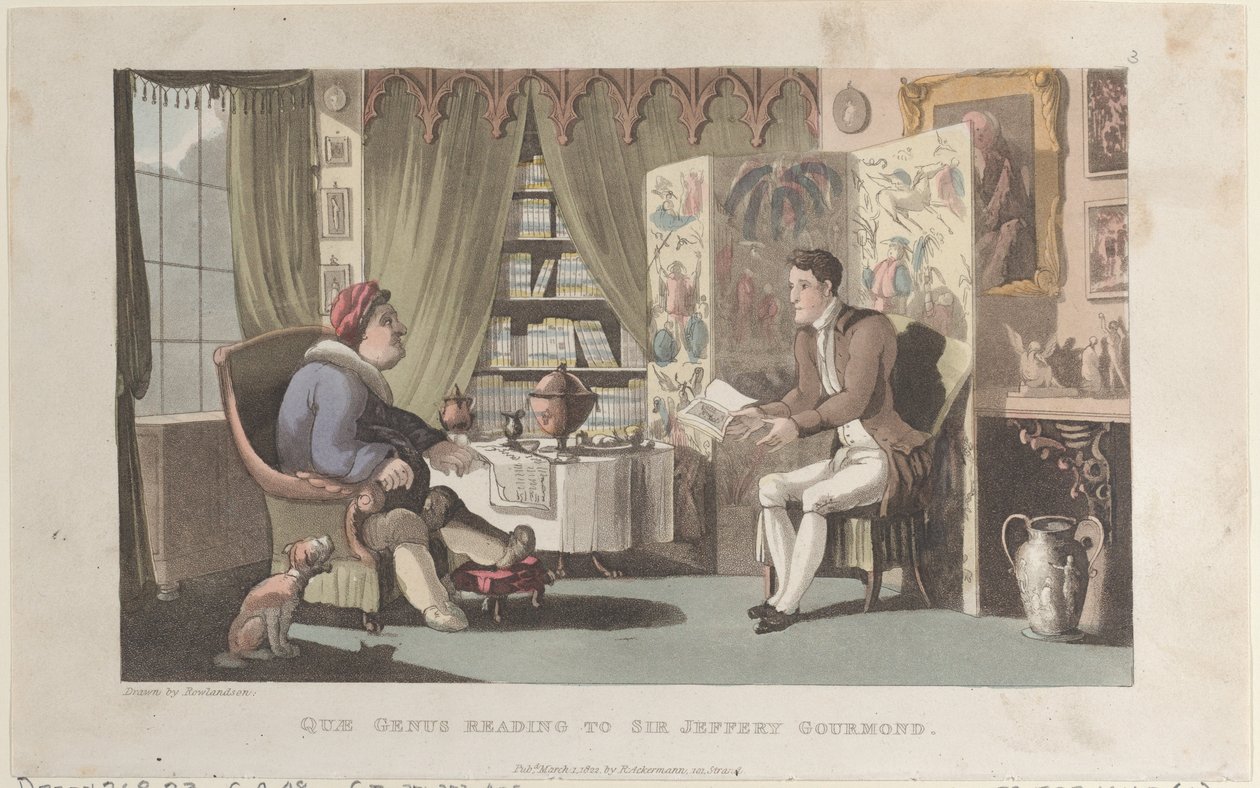 Quae Genus lisant à Sir Jeffery Gourmand, de l