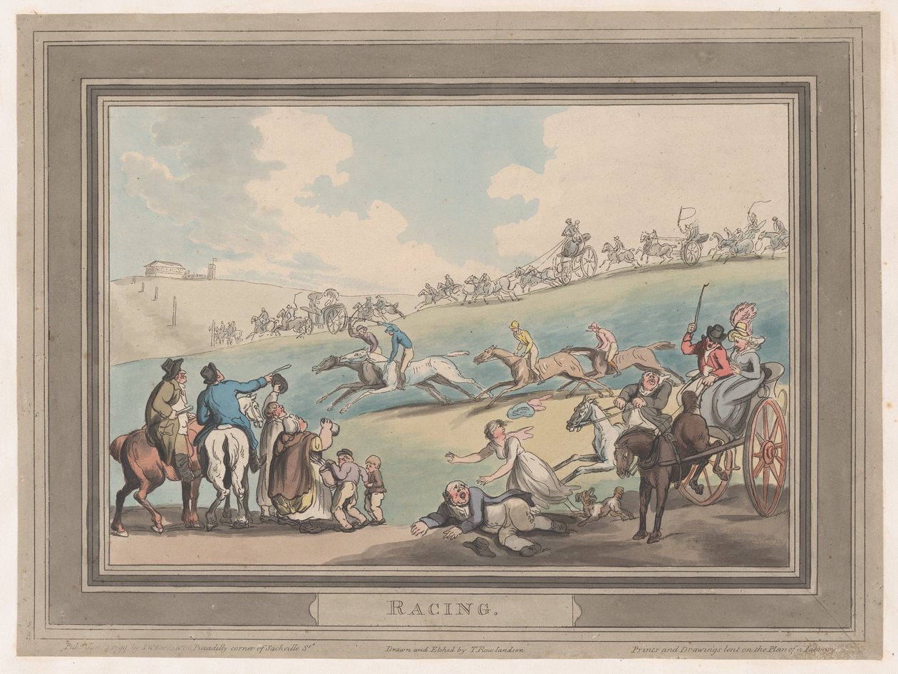 Course [Le Départ], 1er janvier 1799 - Thomas Rowlandson
