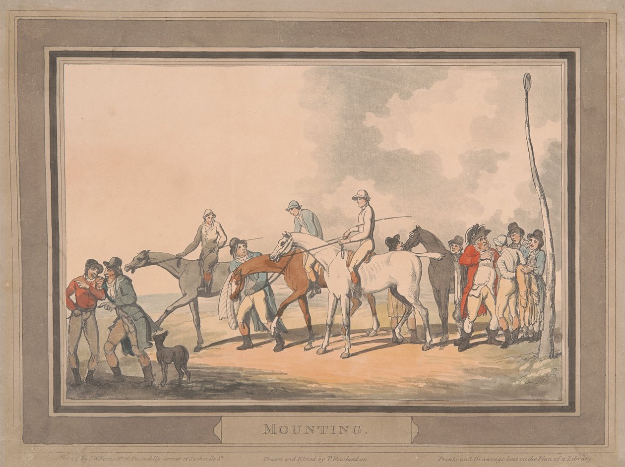 Course [lot de six] :  3. Montage - Thomas Rowlandson