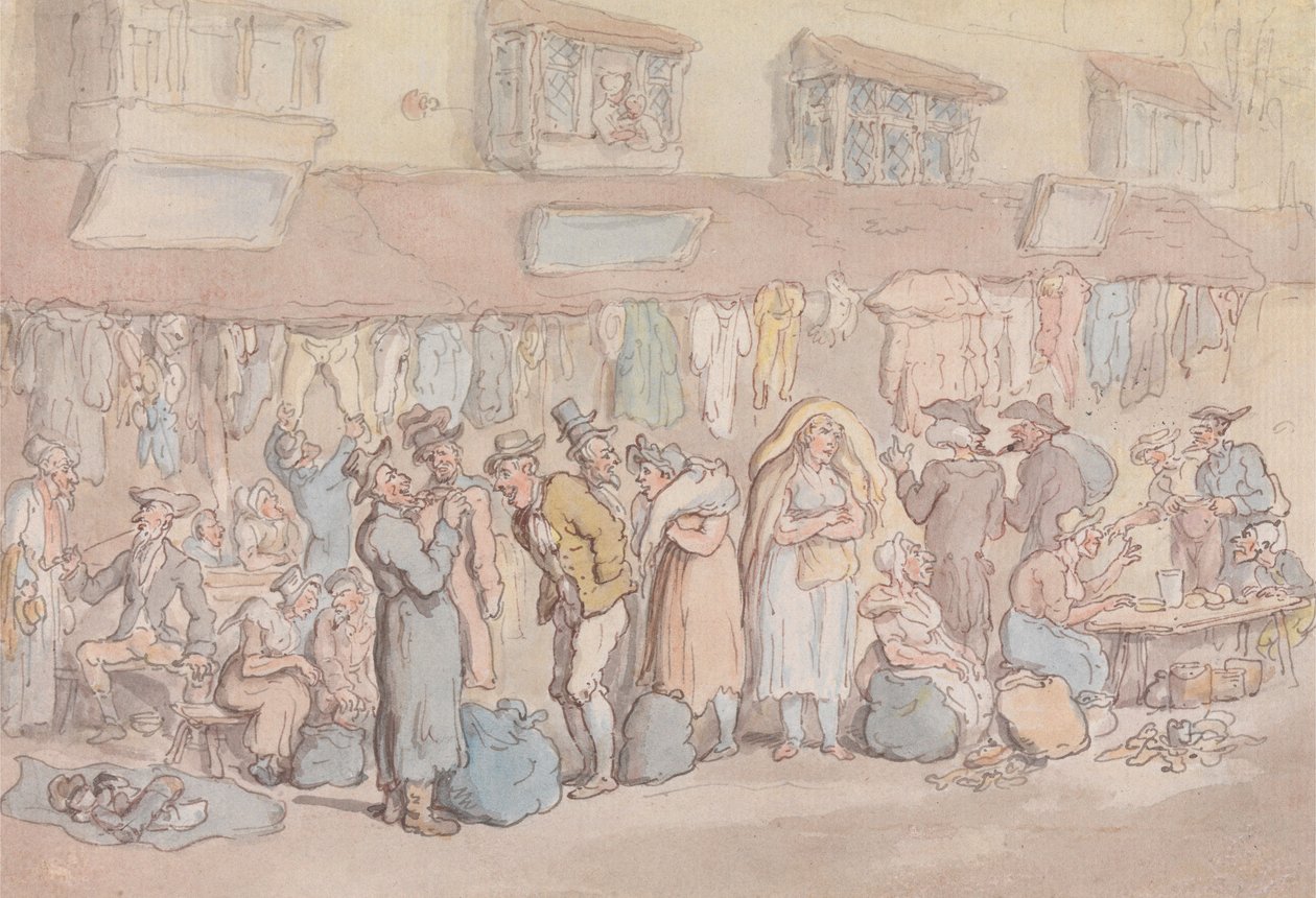 Rag Fair ou Rosemary Lane - Thomas Rowlandson