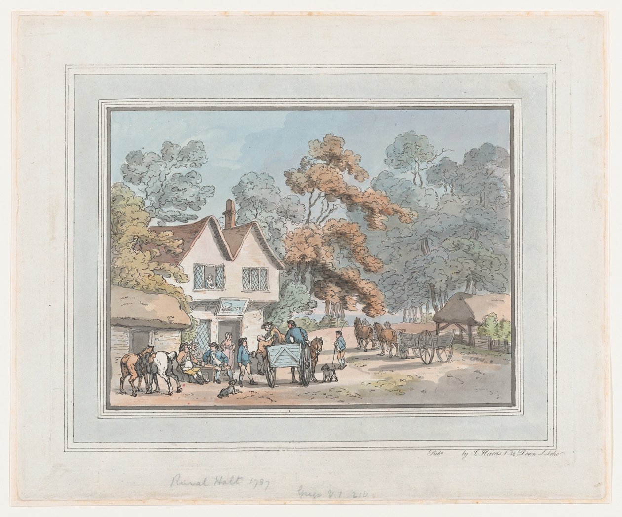 Halte rurale, 1787 - Thomas Rowlandson