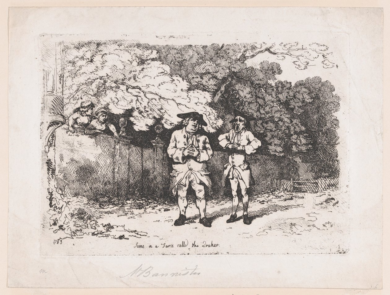Scène dans une farce appelée Le Quaker - Thomas Rowlandson
