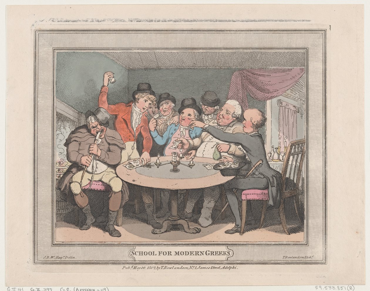 École pour Grecs modernes, 10 mai 1802 - Thomas Rowlandson