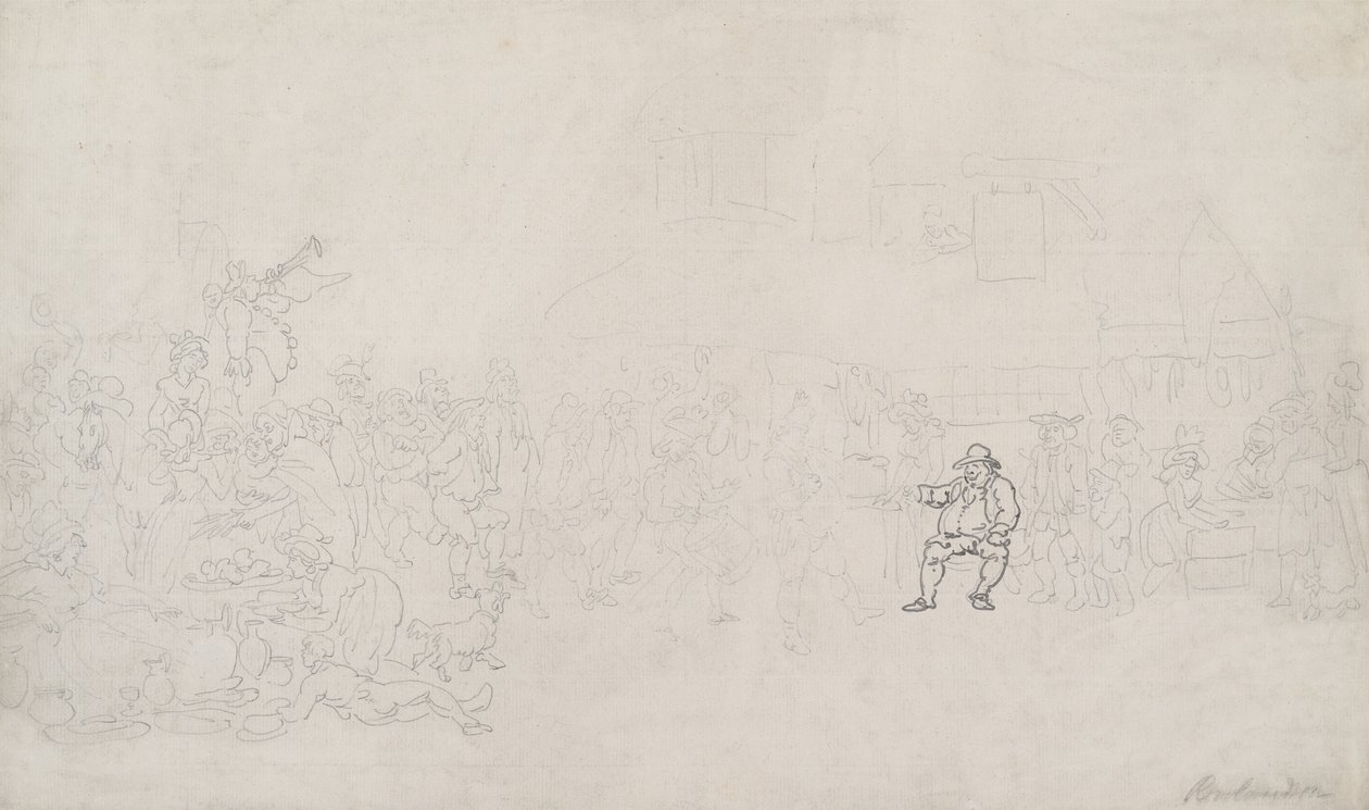 Esquisse pour « The Recruiter » - Thomas Rowlandson