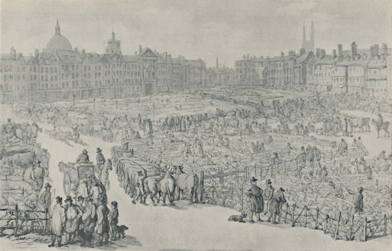 Marché de Smithfield - Thomas Rowlandson