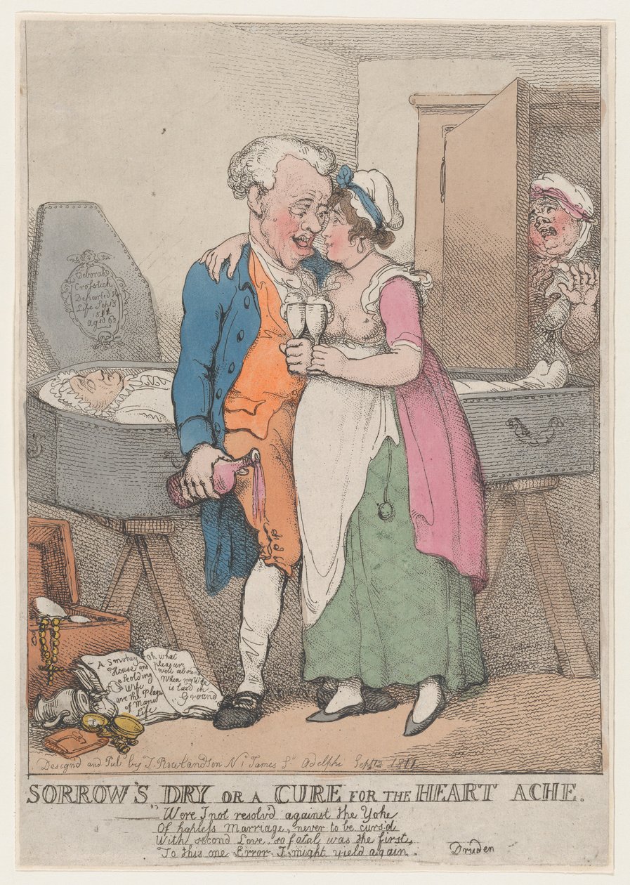 Le chagrin sèche ou un remède pour le mal de cœur, 1811 - Thomas Rowlandson