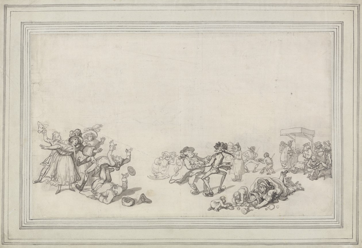 Étude de patineurs : patinage sur la Serpentine - Thomas Rowlandson