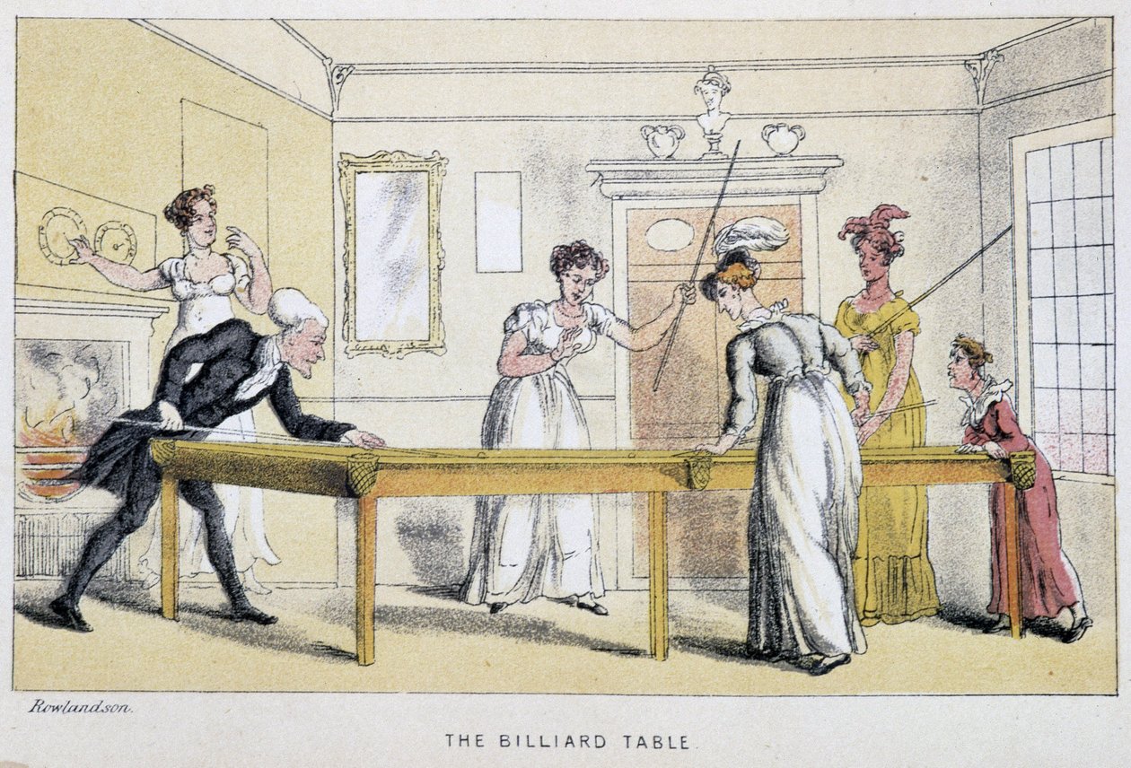 La table de billard - Thomas Rowlandson