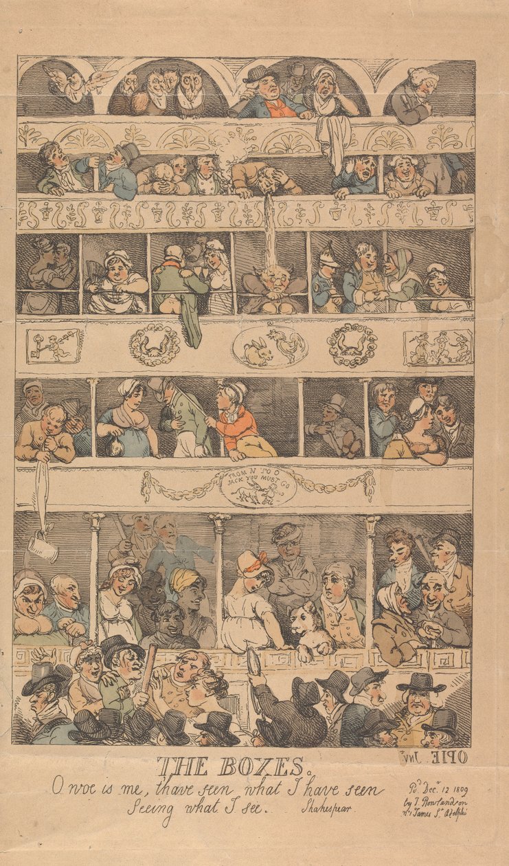 Les Boîtes : « Oh, malheur à moi, d’avoir vu ce que j’ai vu, de voir ce que je vois. » - Thomas Rowlandson