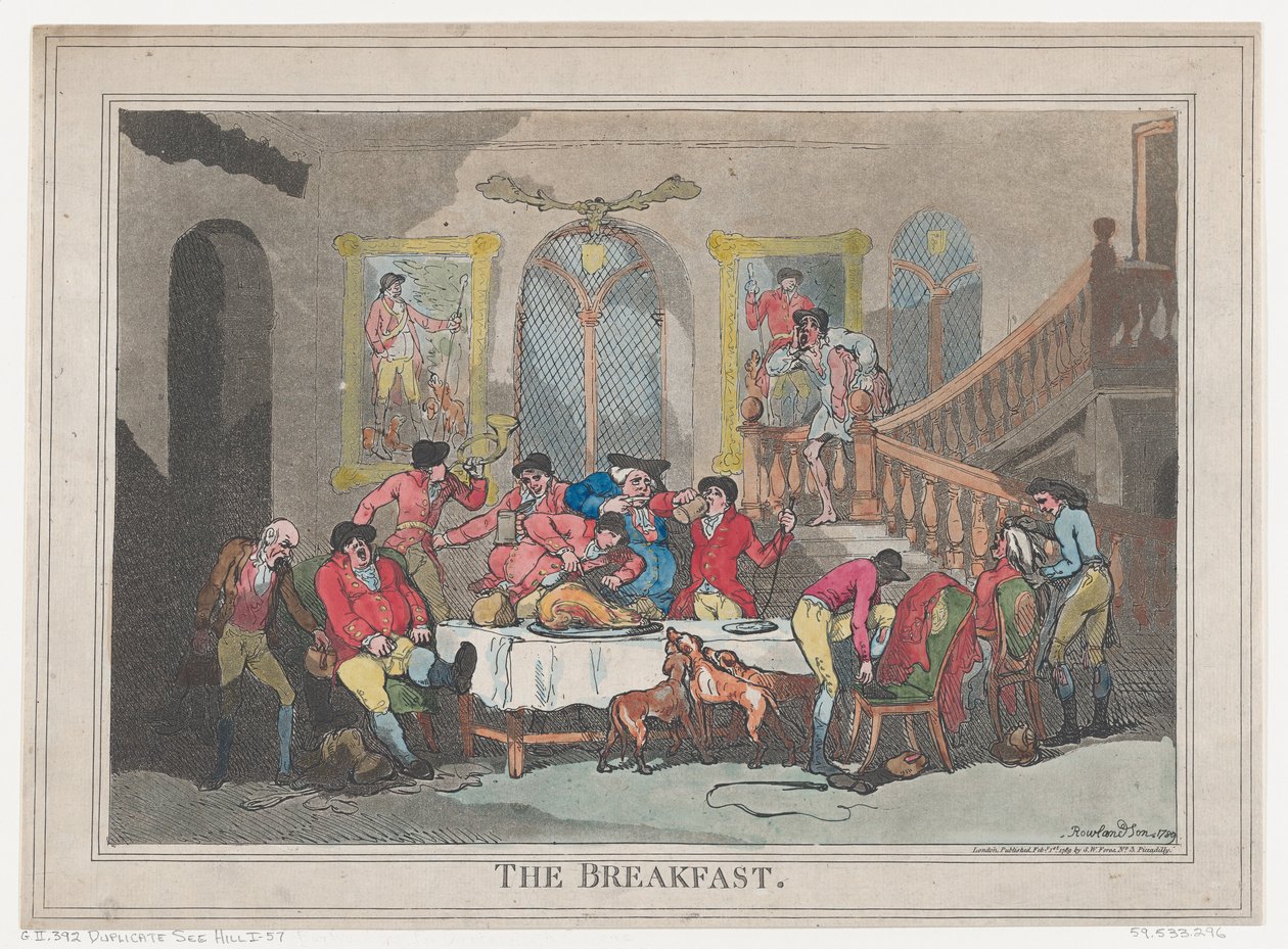 Le Petit Déjeuner, 1er février 1789 - Thomas Rowlandson
