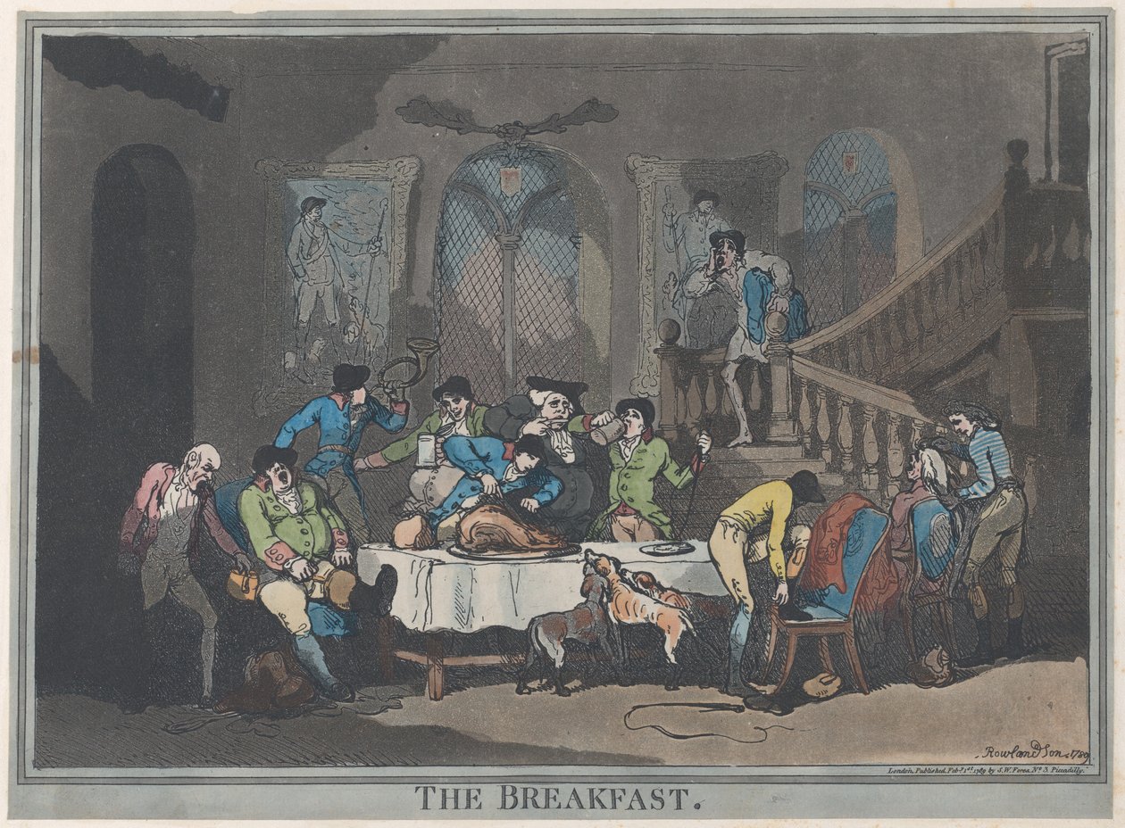 Le petit déjeuner, 1er février 1789 - Thomas Rowlandson