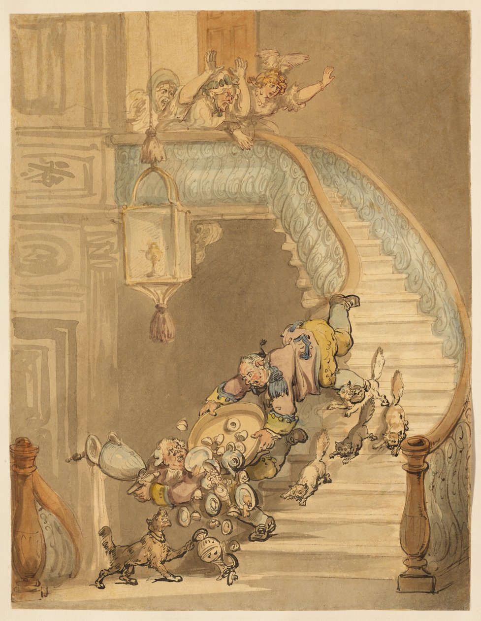 La cata-strophe, ou la destruction de la vieille porcelaine de ma grand-mère - Thomas Rowlandson