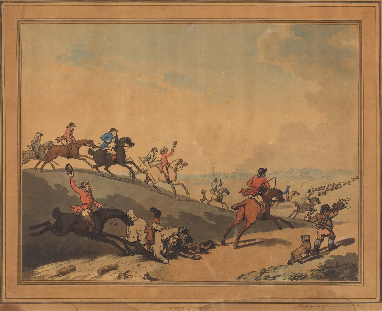 La poursuite - Thomas Rowlandson