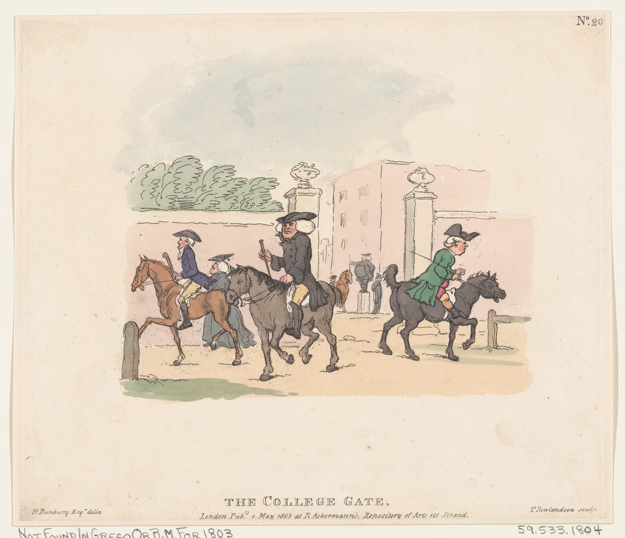 La Porte du Collège - Thomas Rowlandson