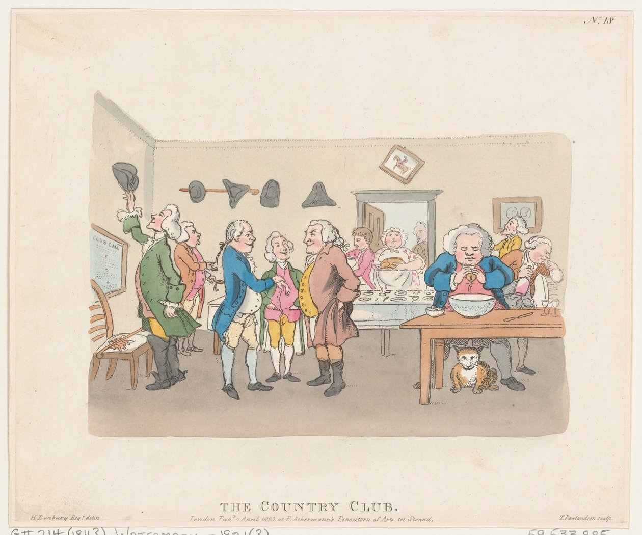 Le Country Club, 7 avril 1803 - Thomas Rowlandson
