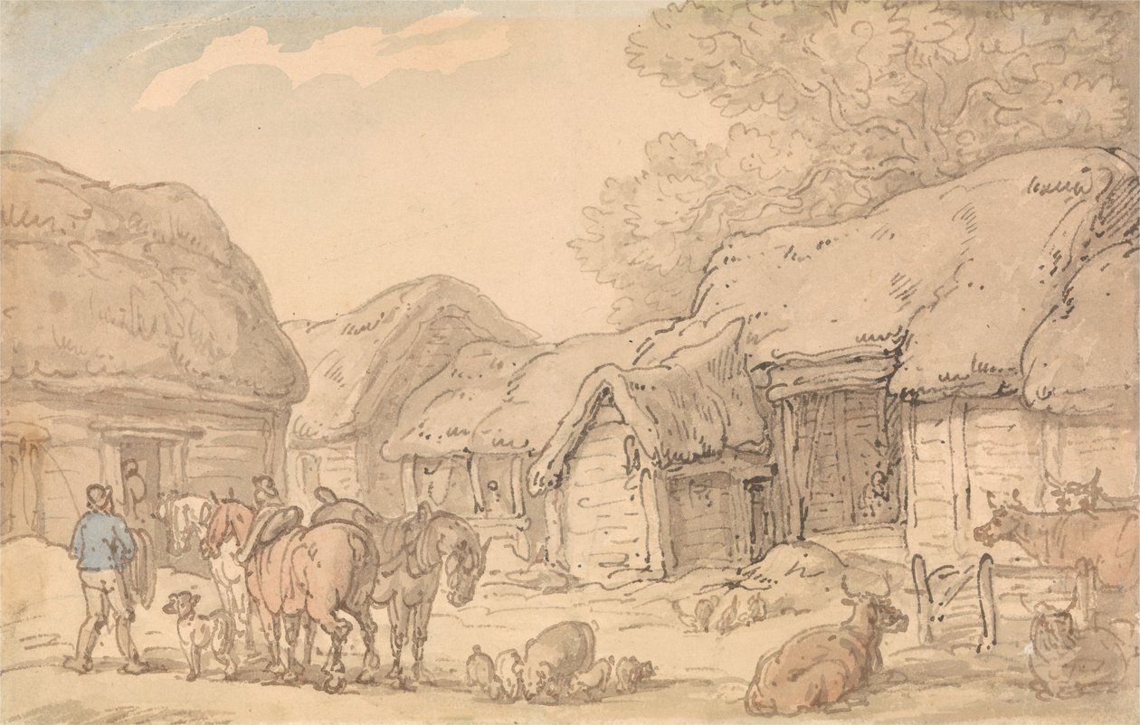 La ferme - Thomas Rowlandson