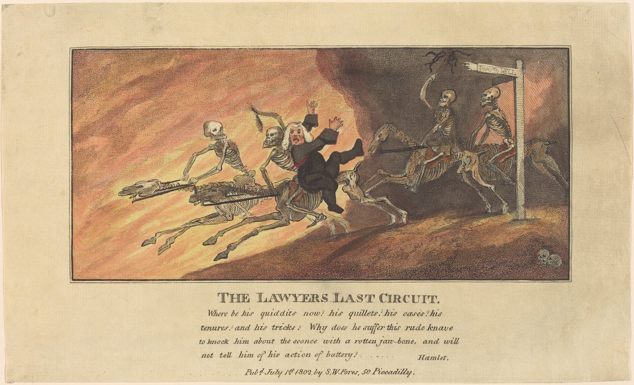 Le dernier circuit des avocats - Thomas Rowlandson