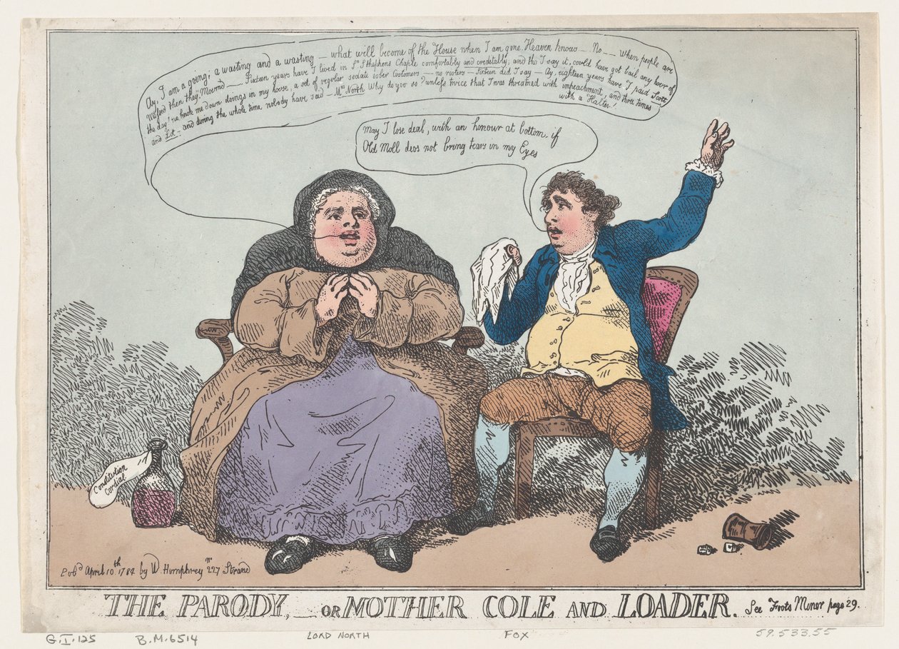 La parodie, ou Mère Cole et Loader - Thomas Rowlandson