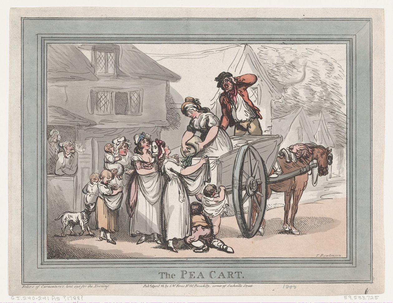 Le chariot de pois, 16 avril 1788 - Thomas Rowlandson