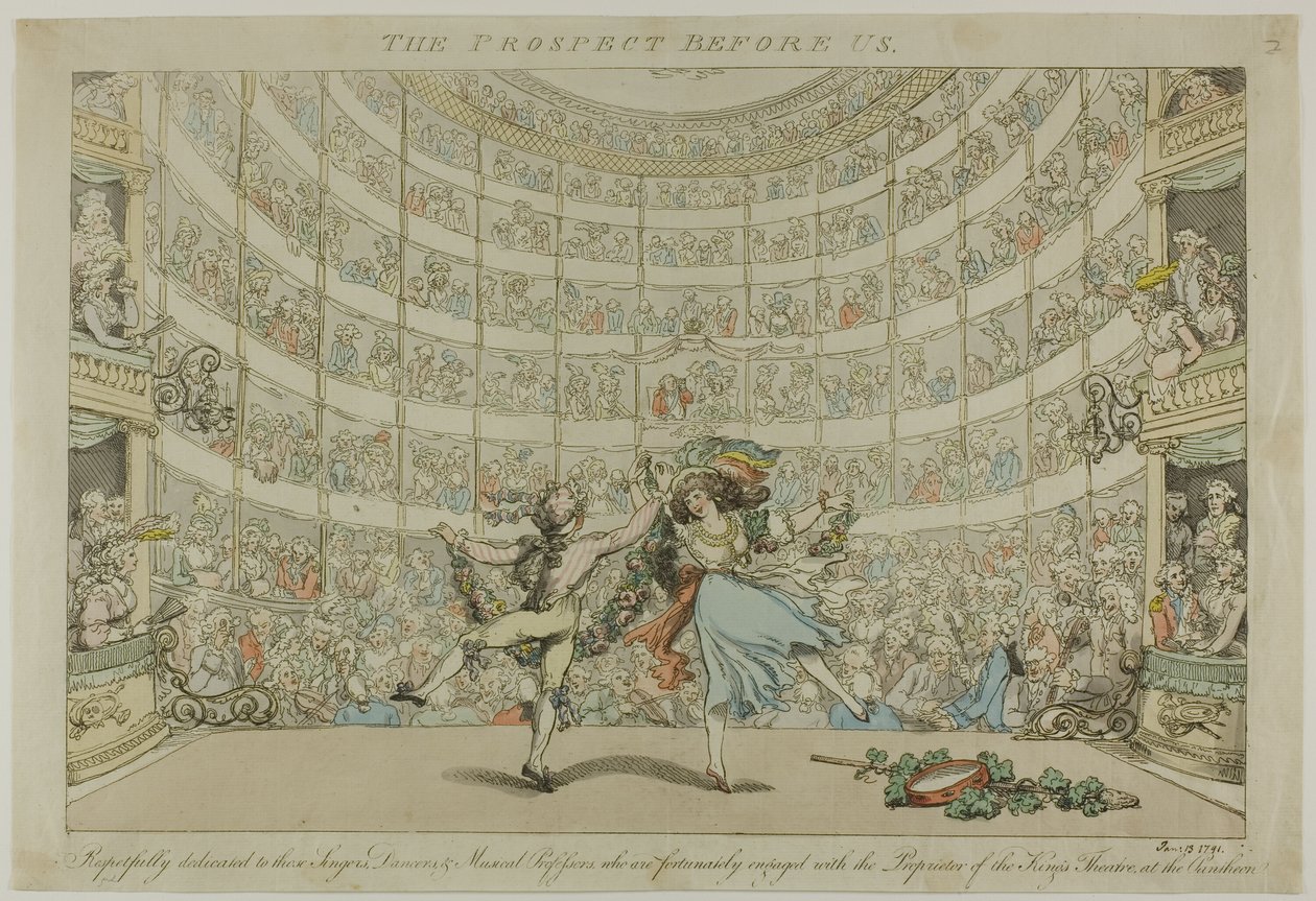 La perspective devant nous - Thomas Rowlandson