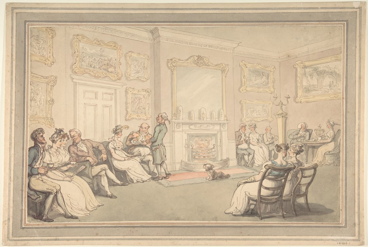 La réception - Thomas Rowlandson