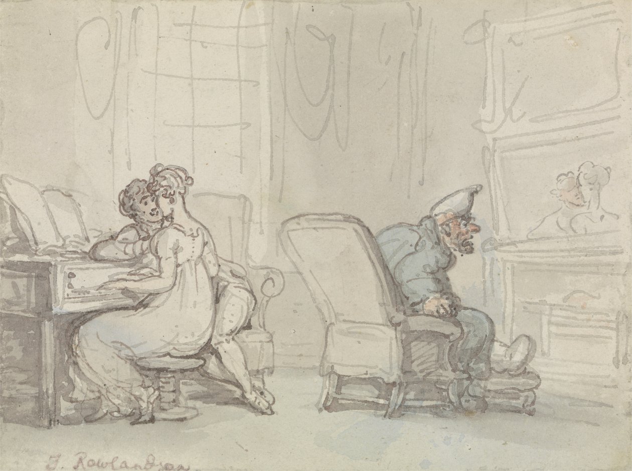 Le Reflet - Thomas Rowlandson