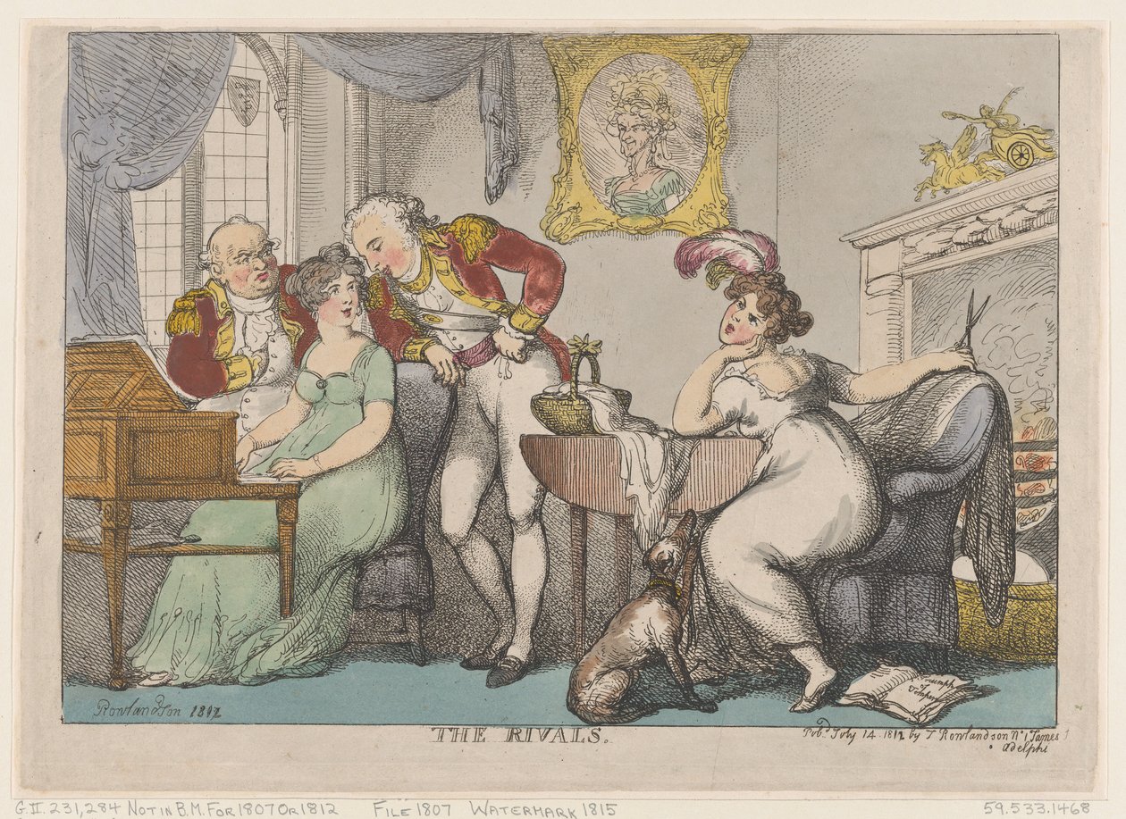 Les Rivaux, 14 juillet 1807 - Thomas Rowlandson