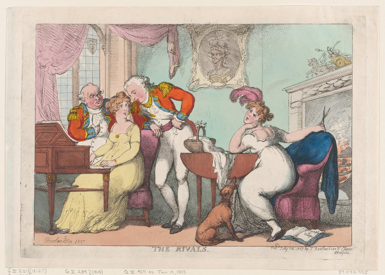 Les Rivaux - Thomas Rowlandson