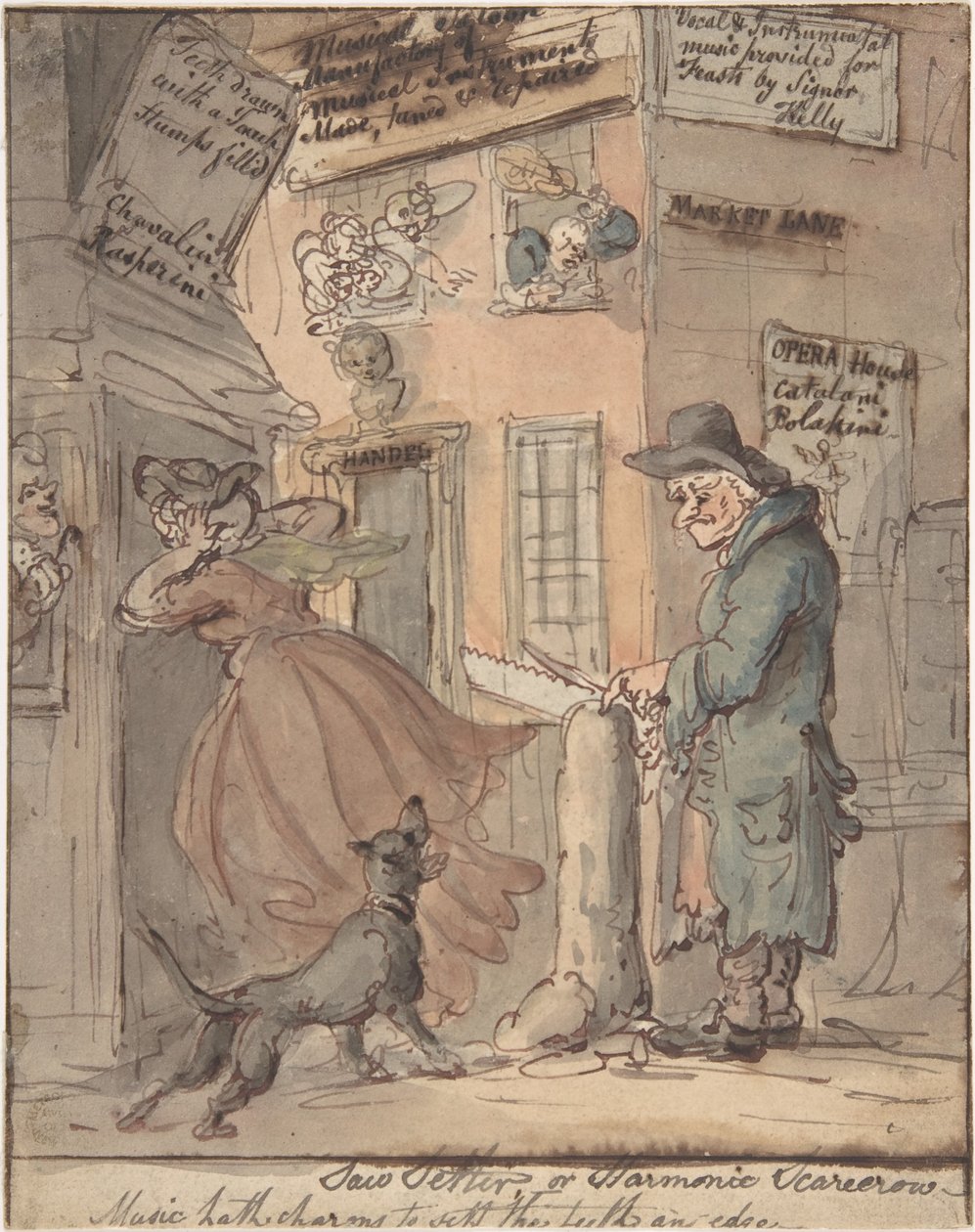 Le régleur de scies - Thomas Rowlandson