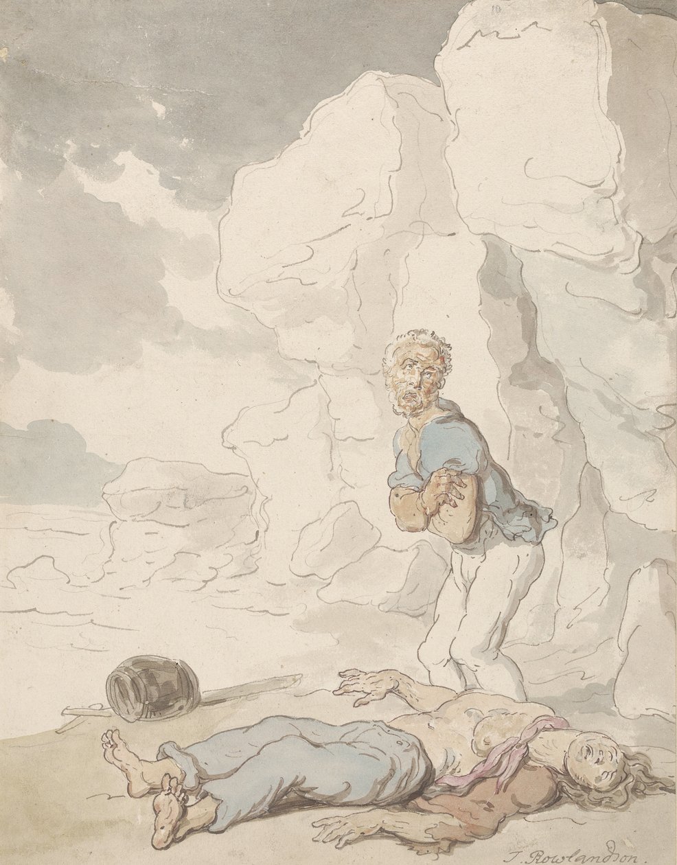 Les marins naufragés - Thomas Rowlandson