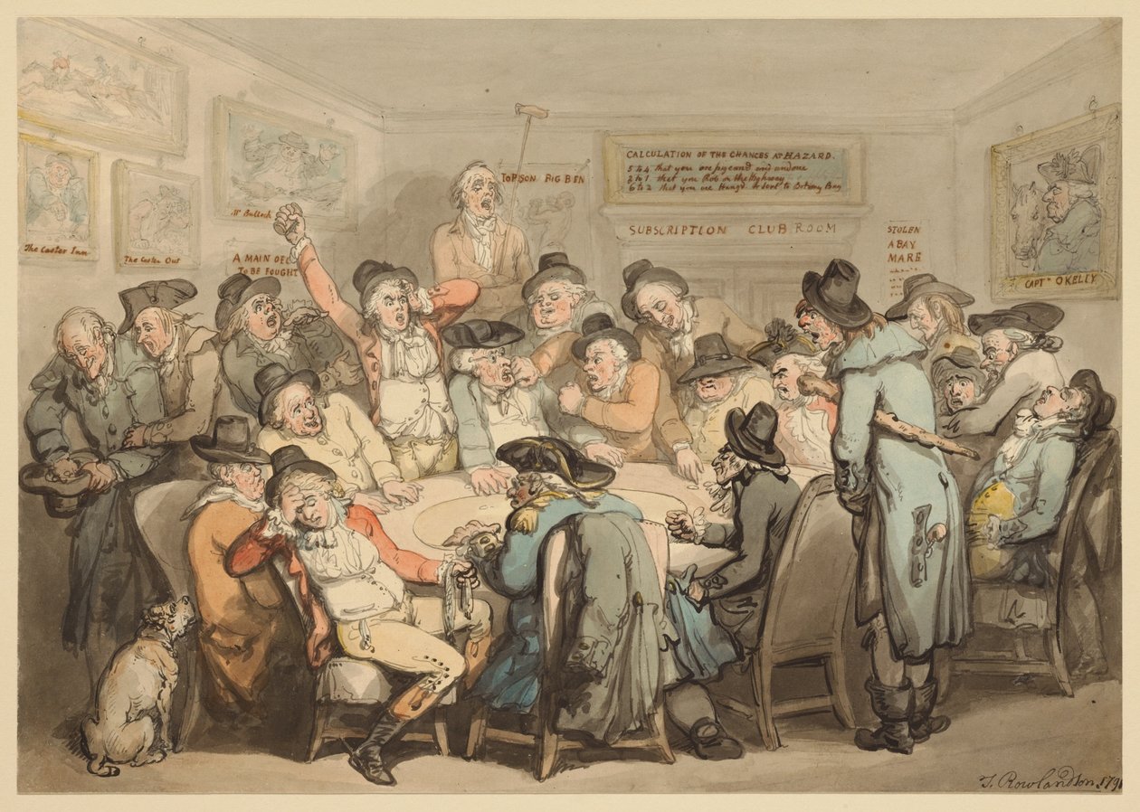 La salle du club des souscripteurs - Thomas Rowlandson