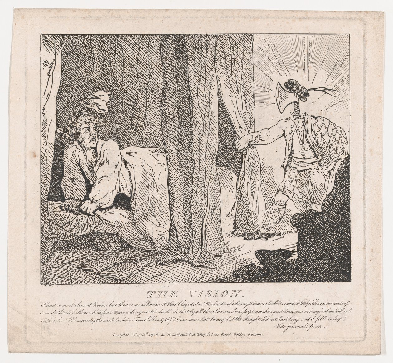 La Vision Beautés Pittoresques de Boswell, Deuxième Partie, 15 mai 1786 - Thomas Rowlandson