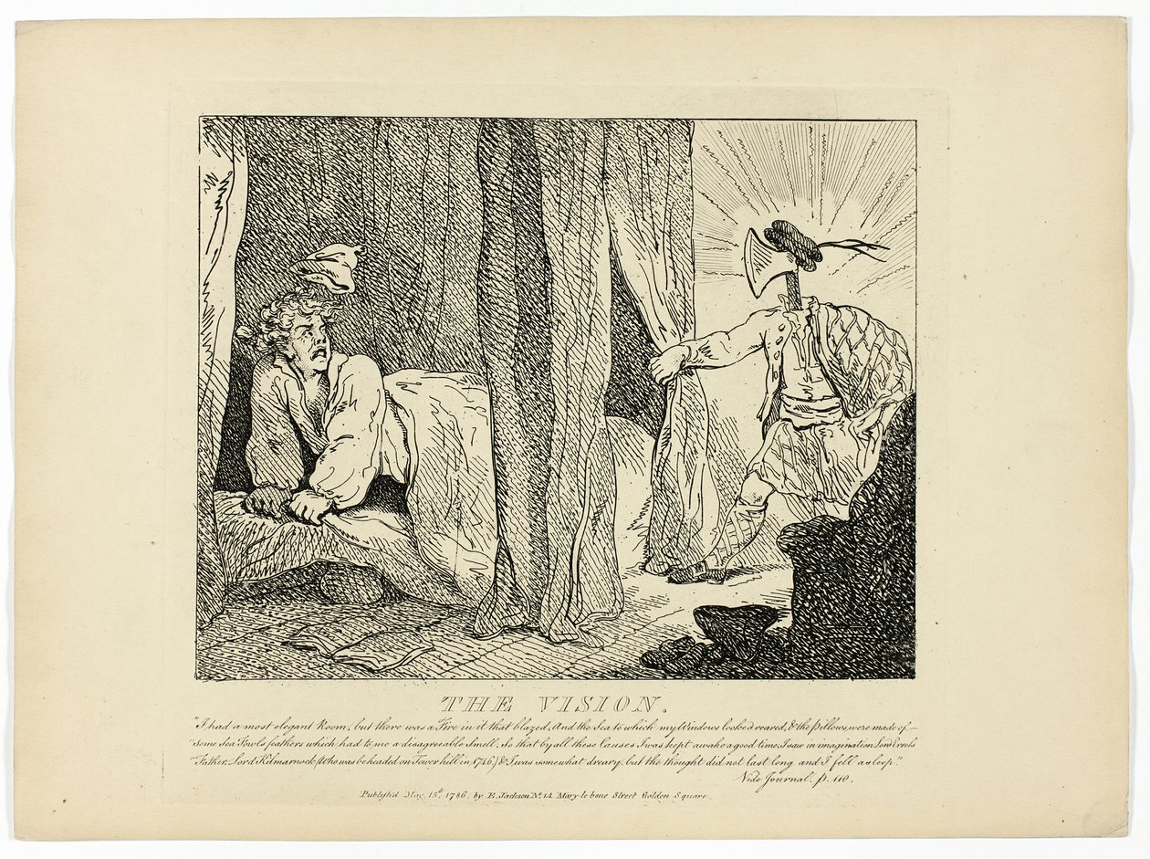 La Vision, tirée du Tour des Hébrides de Boswell - Thomas Rowlandson
