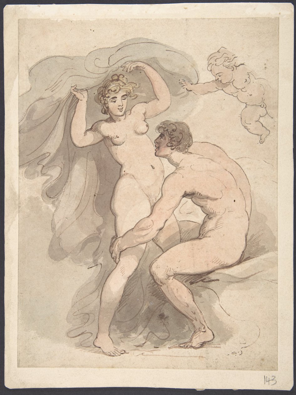 Vénus, Anchise et Cupidon - Thomas Rowlandson