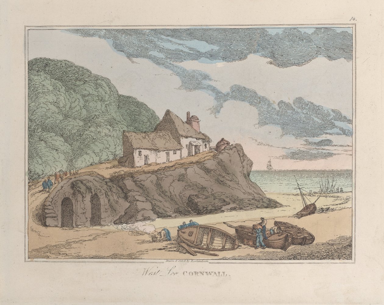 West Loo, Cornouailles - Thomas Rowlandson
