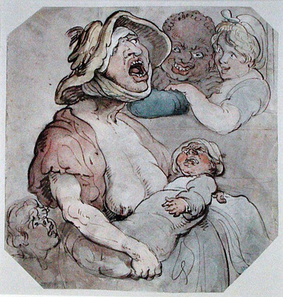 Nourrice interrompue - Thomas Rowlandson