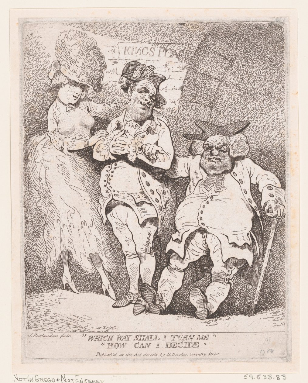 Quel chemin dois-je prendre, comment puis-je décider - Thomas Rowlandson