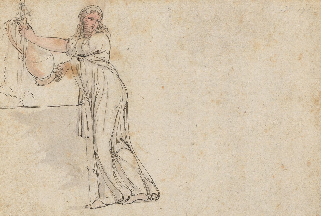 La femme au puits - Thomas Rowlandson