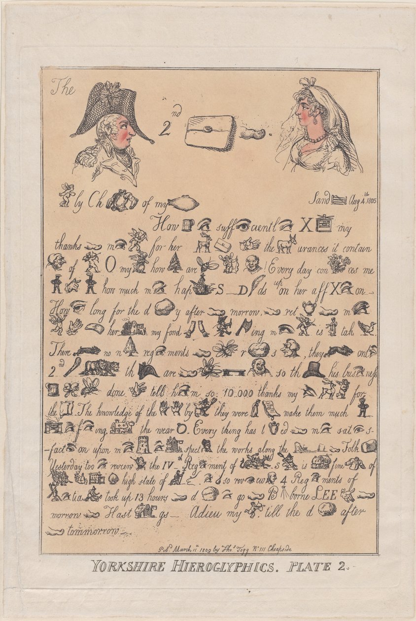 Hiéroglyphes du Yorkshire, Planche 2 - Thomas Rowlandson