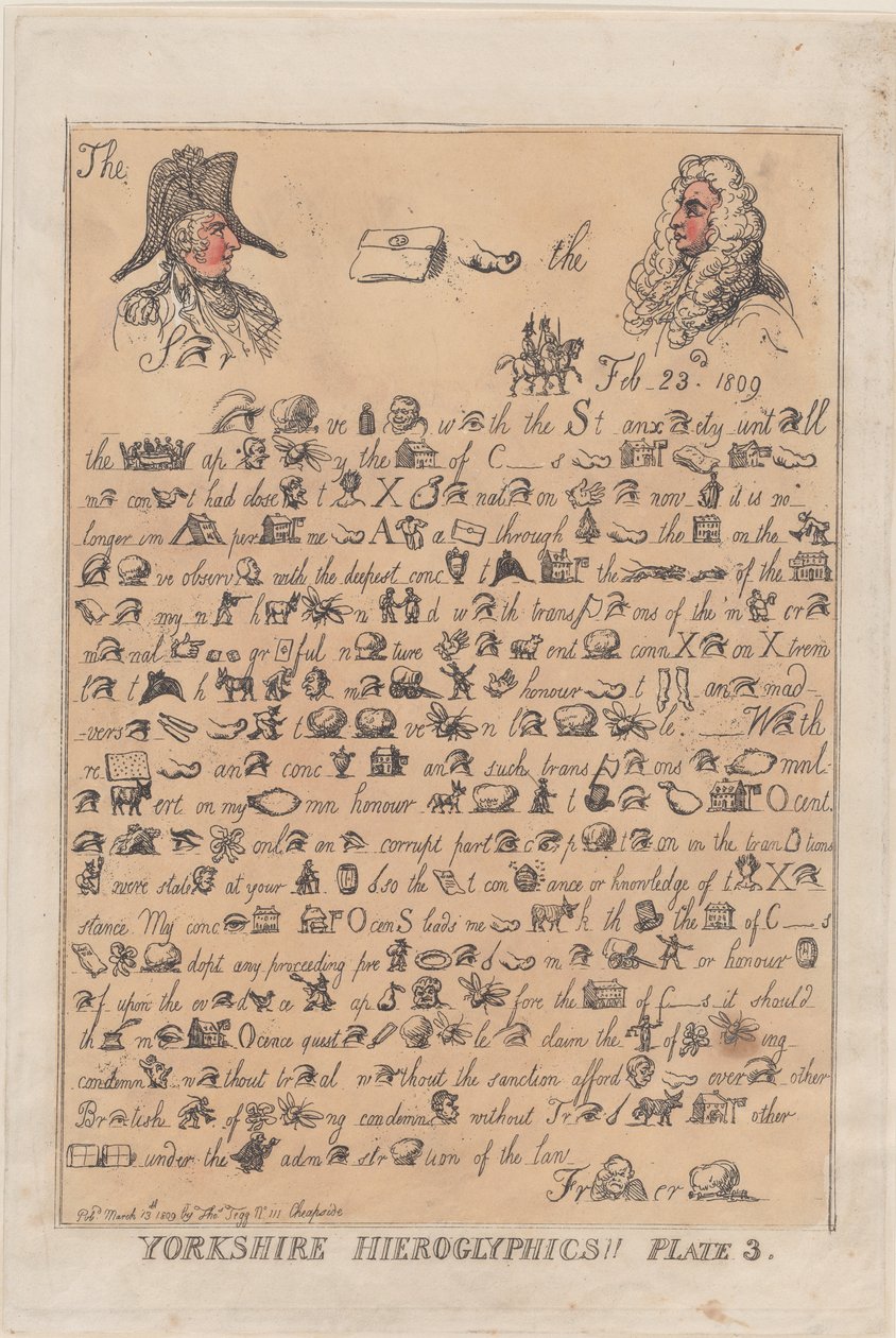 Hiéroglyphes du Yorkshire, Planche 3 - Thomas Rowlandson