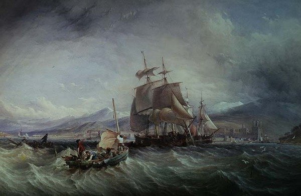 Au large de Caernarvon - Thomas Sewell Robins