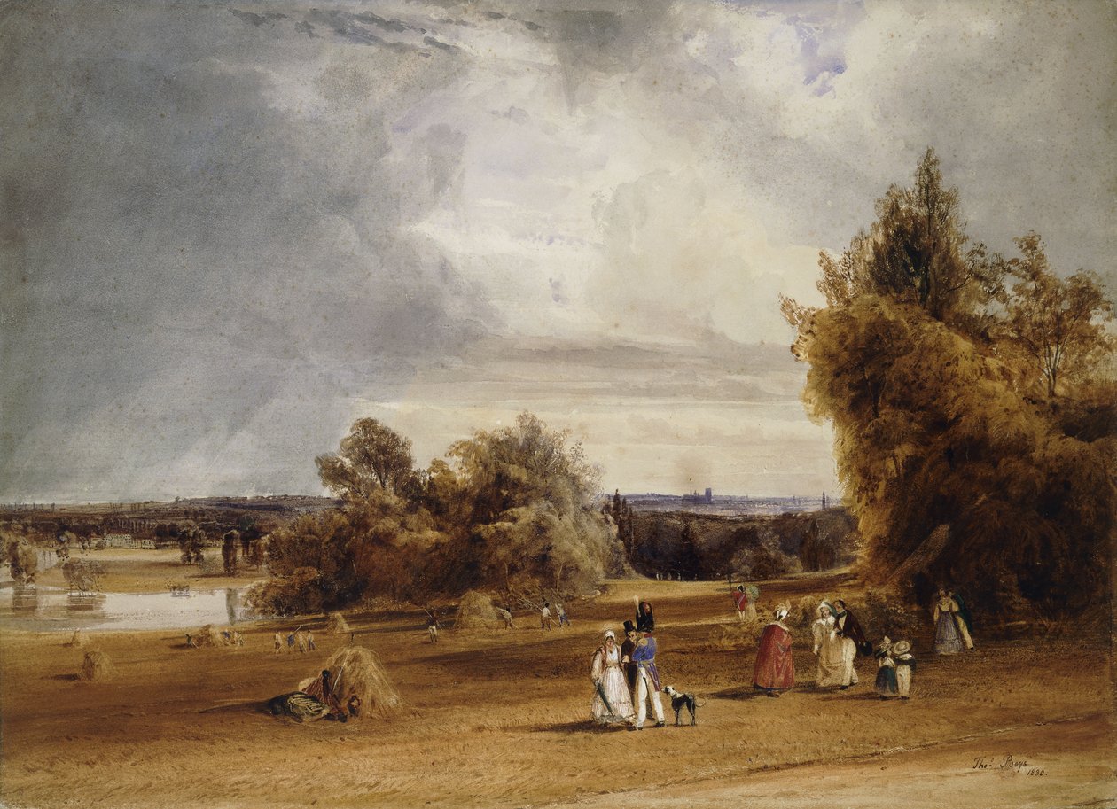 Vue de Paris depuis St. Cloud, 1830 - Thomas Shotter Boys