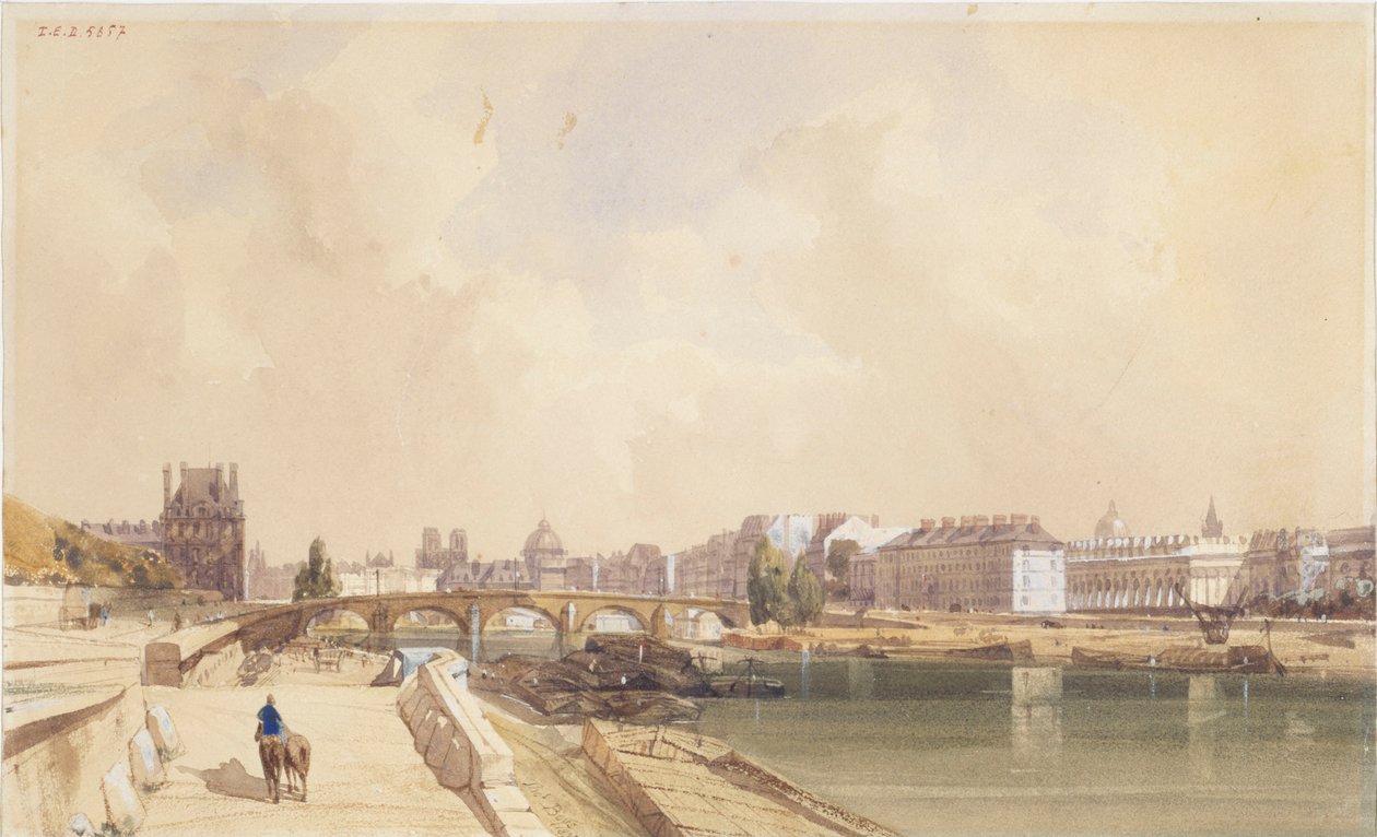 Le Pont-Royal en 1833 - Thomas Shotter Boys