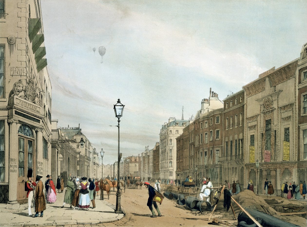 Piccadilly depuis le coin de Old Bond Street, de 